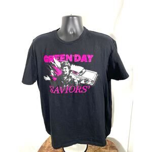 Green Day “Saviors” Graphic T-Shirt Black XL Band Tee